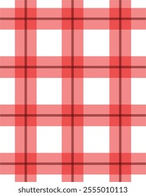Vector background in red and white cells with thinner black lines