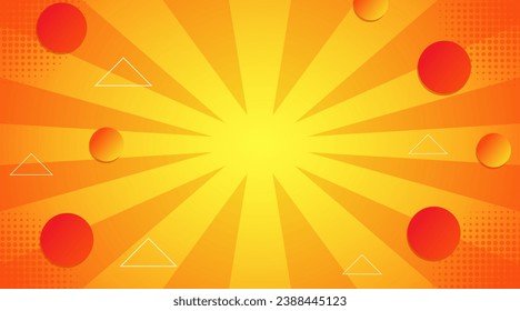 Vector background in red and yellow is perfect for sales promotion backgrounds and so on