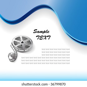  fondo vectorial con un carrete de película