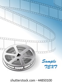 fondo vectorial con un carrete de película