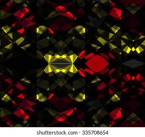 Vector background of repeating geometric stars and triangles. Stars seamless backdrop