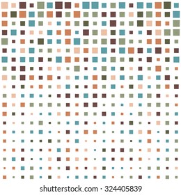 Vector background.  Repeating geometric tiles from color squares.