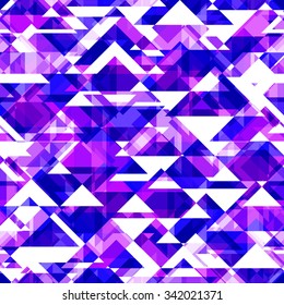 Vector background of repeating geometric triangles. triangles seamless backdrop