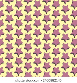Vector background with repeating pattern. Five-pointed star with shading spread over the surface. Modern, simple, minimalistic. Shading, 3d effect.