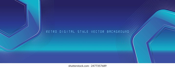 Vector Background with retro digital theme