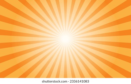 Vector background of retro style striped explosion of rays sunburst