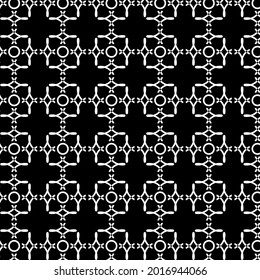 Vector background of rhombuses and circles. Petals and squares form color white