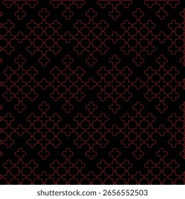 Vector background of rhombuses, dotted line color red