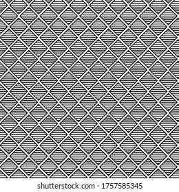 Rombusos de patrones vectoriales con rayas, gris de color