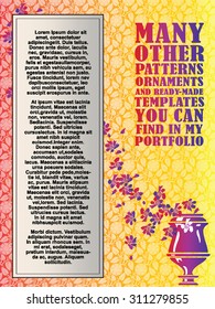 vector background in a romantic style.