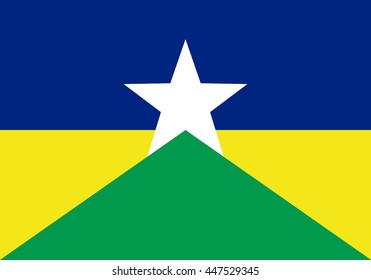 Vector background of rondonia state flag