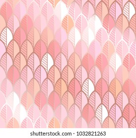 Vector background in rose and gold tones.