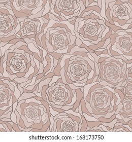 Vector background with roses.