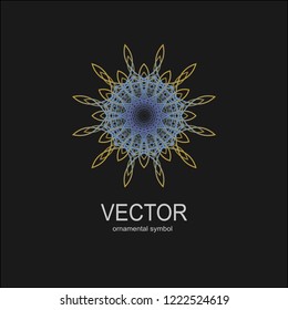 Vector background round. Round Ornament Pattern. decorative elements. Vector illustration