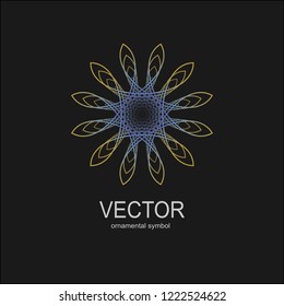 Vector background round. Round Ornament Pattern. decorative elements. Vector illustration