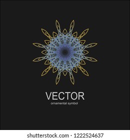 Vector background round. Round Ornament Pattern. decorative elements. Vector illustration