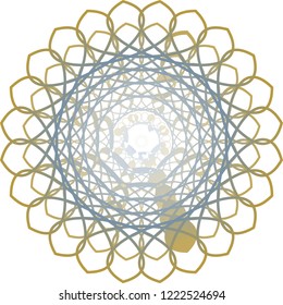 Vector background round. Round Ornament Pattern. decorative elements. Vector illustration