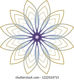 Vector background round. Round Ornament Pattern. decorative elements. Vector illustration