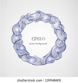 Vector background with round pattern. Can be used as an invitation, greeting card etc.