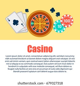 Vector background for royal casino