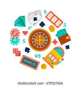 Vector background for royal casino