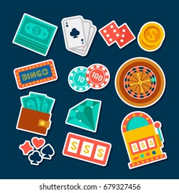 Vector background for royal casino