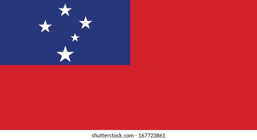 vector background of samoa flag