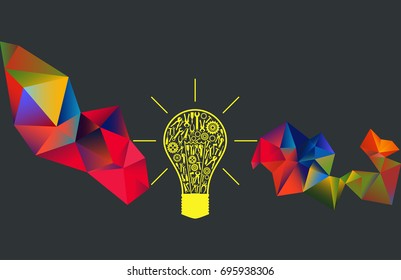 Vector background. Science. Medicine. Education. Chemistry. Wallpapers. Web background. Lamp with tools