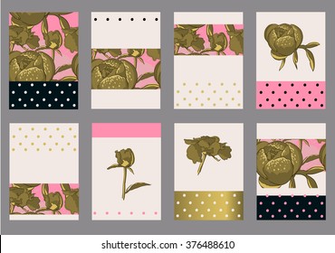 vector background Seamless floral background with peonies Vector decoration graphics, for greeting card