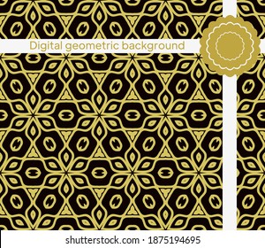 Vector background with seamless geometric pattern. For decoration, invitation, design