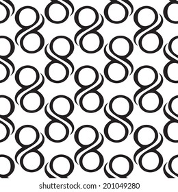 vector background, seamless pattern with black elements, geometric design, vector illustration
