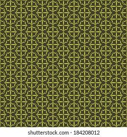 vector background,  seamless pattern with dark yellow and yellow  elements