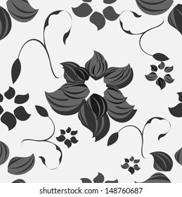 Vector background  seamless pattern floral