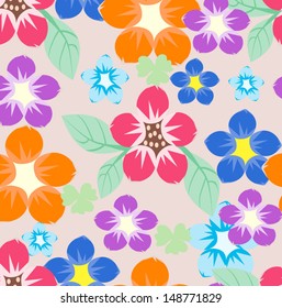 Vector background seamless pattern floral