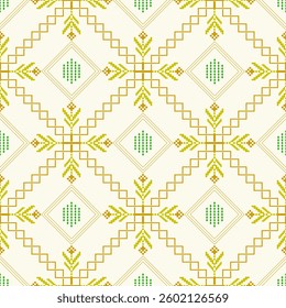 Vector background, seamless pattern, geometric shapes, fabric swatch, wrapping paper, design template for textiles, home decor