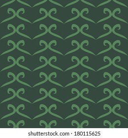 vector background, seamless pattern with green elements, geometric design, vector illustration