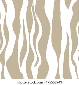 Vector background seamless pattern with wavy stripes for your design.Modern graphic design.White and brown