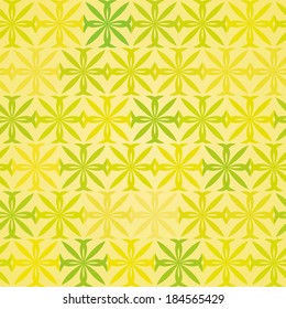 vector background,  seamless pattern with yellow-green elements, geometric design, vector illustration