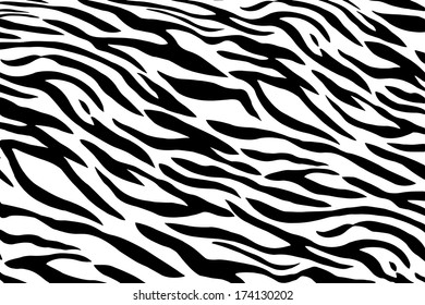 Vector Background Of Seemless Zebra Pattern