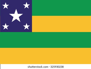 vector background of sergipe state flag