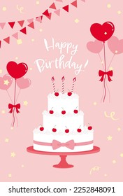 vector background with a set of birthday, wedding or valentine's day icons for banners, cards, flyers, social media wallpapers, etc.