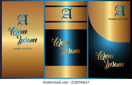 vector background set for custom poster and banner 