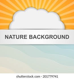 Vector background set. Summer theme.