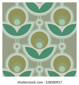 Vector background of seventies colorful wallpaper
