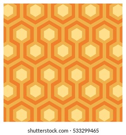 Vector background of seventies colorful wallpaper