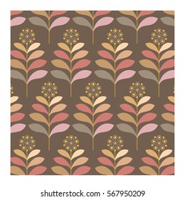 Vector background of seventies colorful wallpaper