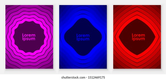 Vector background in several colors with geometric shapes.