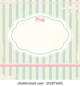Vector background in shabby chic style