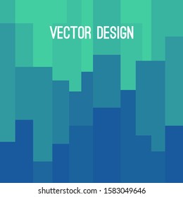 Vector background, shapes, colors, polygons, pattern, mosaic Building layout in green, blue