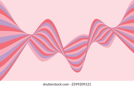 The vector background showcases a colorful warp line pattern flowing like a wave, creating a mesmerizing effect with vibrant hues and smooth dynamic curves.

